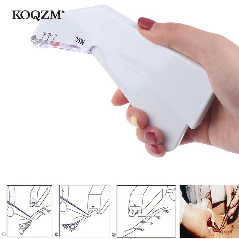 Medical Surgery 35w Disposable Stainless Steel Stapler Skin Stitching Machine Suture Stapler Sterile Blank Package Nail Puller