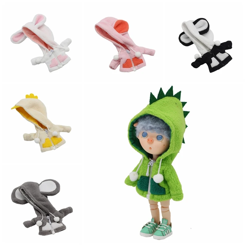 

Obitsu11 Clothes fashion Dinosaur/ Panda/ Bear /Rabbit Animal Romper set Cosplay for OB11,1/12 BJD SD GSC clothes set