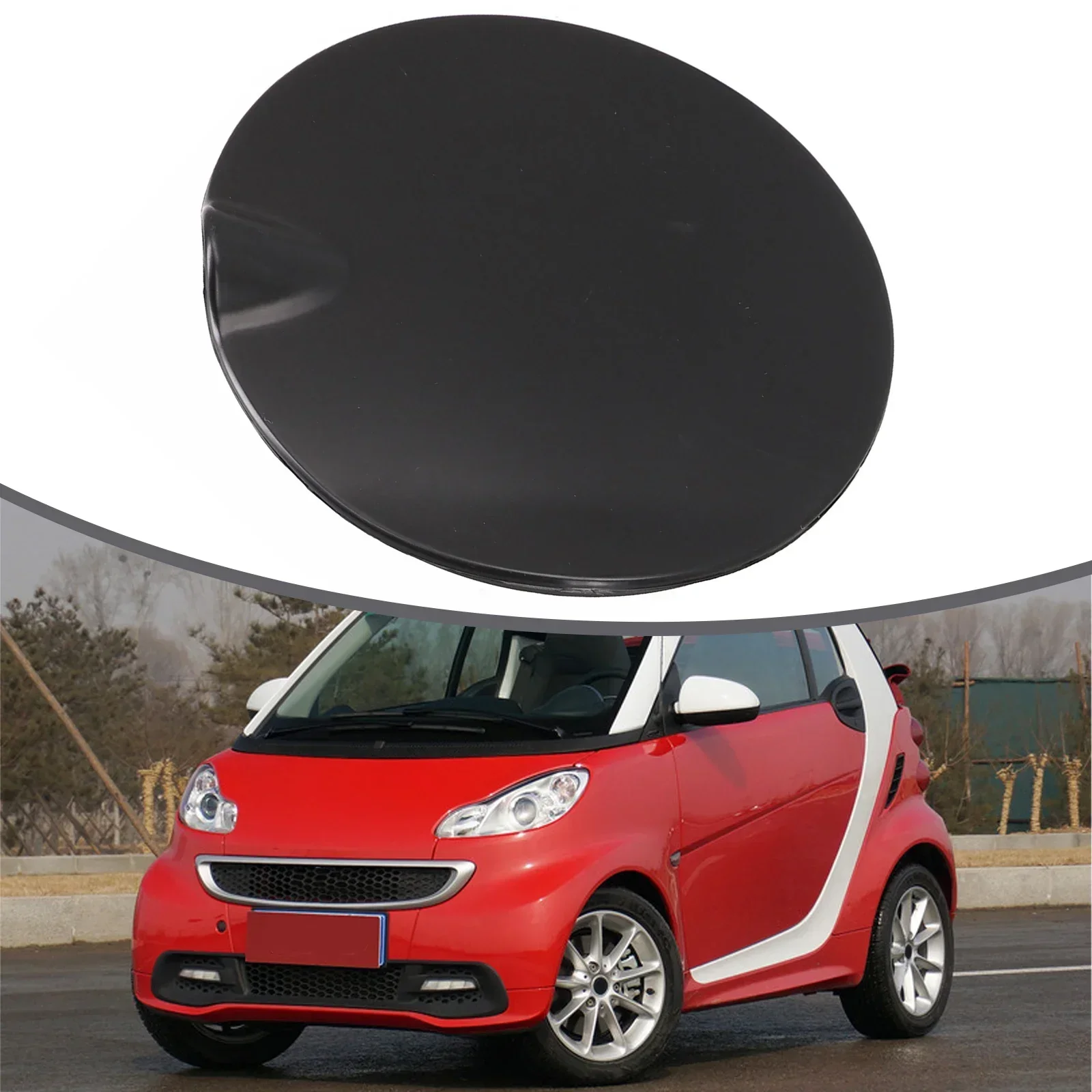 Gas Cap Fuel Door Lid For Smart Fortwo 08-15 Plastic Replacement Accessories Black For Merceds 4517540006