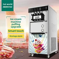 Automatic Commercial Ice Cream Machine High-End Upright Screen Soft Ice Cream Maker With Pre-Cooling Liquid Nitrogen Ice Cream M 1