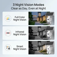 Caméra solaire WiFi JOOAN 4K 8MP, caméra de surveillance CCTV extérieure avec panneau solaire, double objectif, PTZ, vision nocturne, protection de sécurité 3