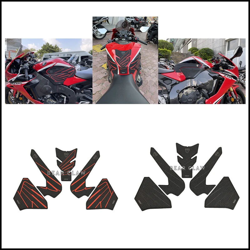 

For Honda CBR1000RR Motorcycle Tank Pad Protector Sticker Decal Gas Knee Grip Tank Traction Pad Side 17-20 new model