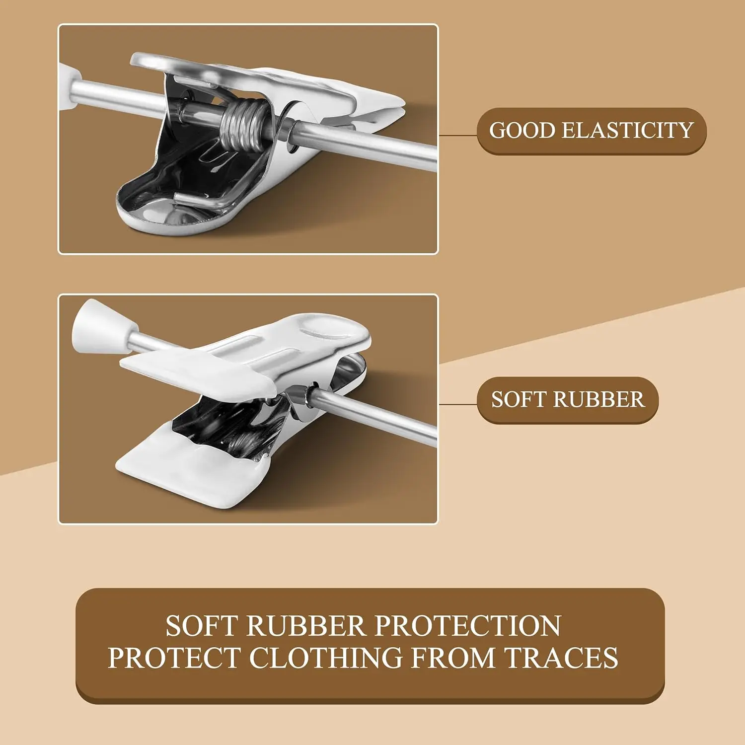 Clothes Hanger Pants Hangers with Clips 5/10Pack Adjustable Skirt Hangers for Women Non-Slip for Jeans