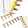 Bird Ladder Wood Bird Interactive Ladder Hone Claws Wooden Fork and Branch Stand Grinding Stick Climbing Toy Bird Accessories 1