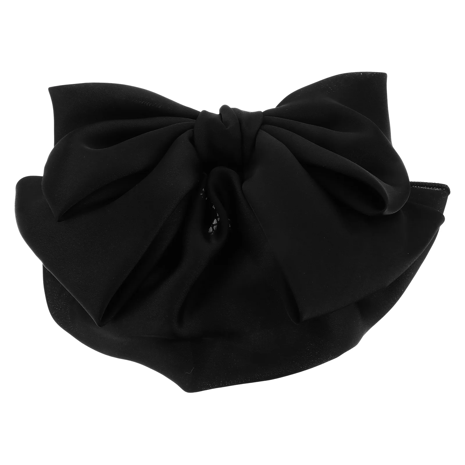 

Bowknot Bag Bun Cover Hair Clip Net Headdress Decoration Cloth Large Barrettes Miss Bows for