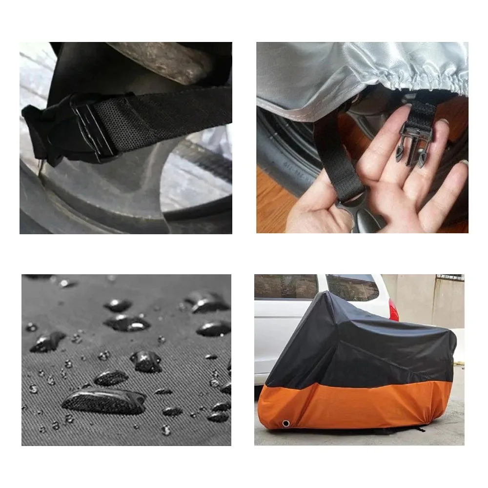Premium Waterproof Outdoor Motorcycle Cover - UV Protection & Dust/Rain Shield