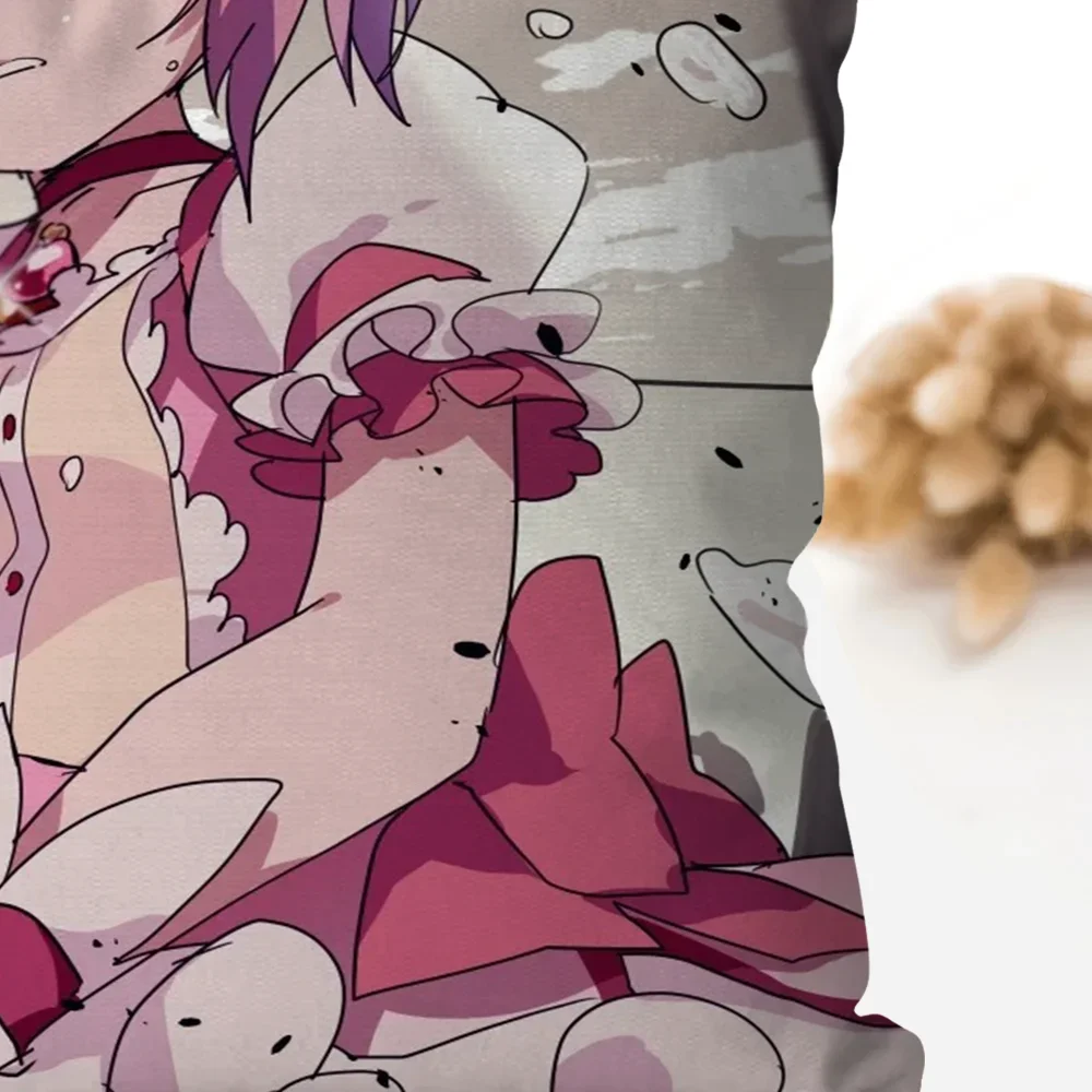1pc Puella Magi Madoka Magica Anime Pillow Case Square Pillow Bedroom Sofa Leisure Comfort Car Living Room Home Decoration 40X40 3