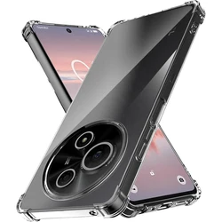 Reinforced Clear Soft TPU Case with Camera Protection and Airbag Corners for TCL 60Ultra NxtPaper (Clear)