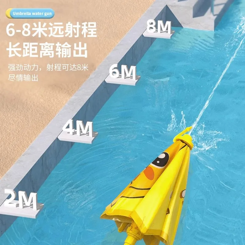 New Creative Water Gun Toy with Small Umbrella Summer Beach Rafting Water Toys Pool Beach Toys for Birthday Party Favors