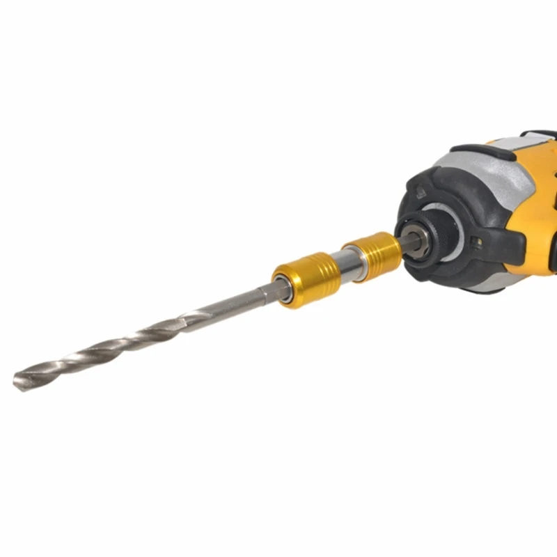 Upgraded Bit Holder Lightweight 1/4in  Shank Screwdriver Bit Holder Double-head Bit Holders for 1/4inch  Shank