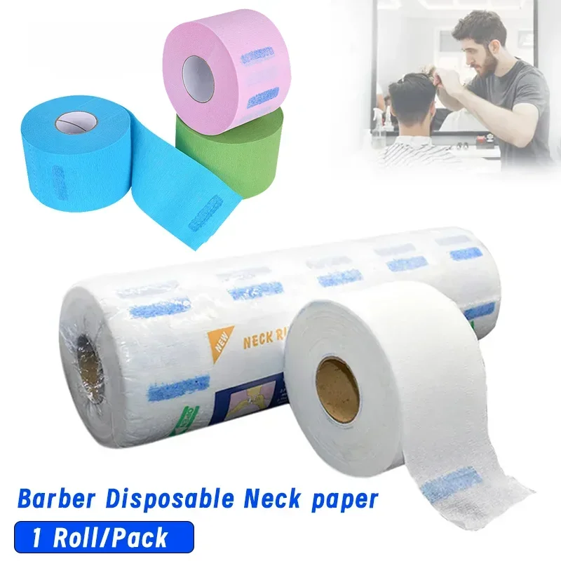1 Roll/Pack Hair Cutting Accessory Neck Paper Adjustable Barber Dedicated Salon Hairdressing For Barber Disposable Neck Strips