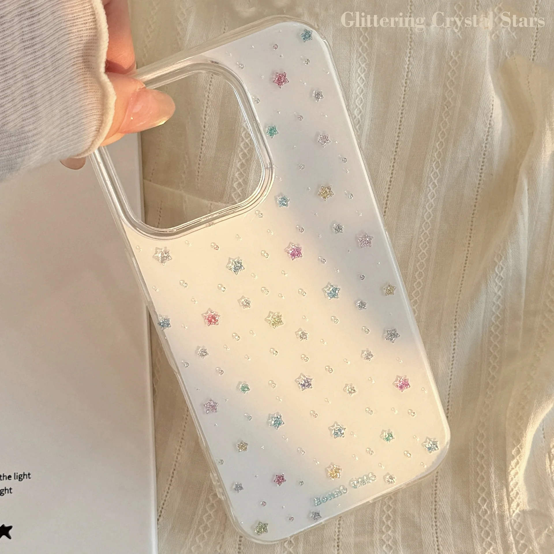 Vibrant Dopamine Stars Water Droplet Full Screen Phone Cover Case