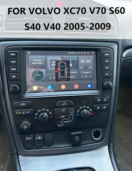 CHSTEK Radio de coche para Volvo S60 S40 XC70 V70 V40 2005-2009 navegación Bluetooth inalámbrico Carplay Android WIFI 4G pantalla estéreo 1