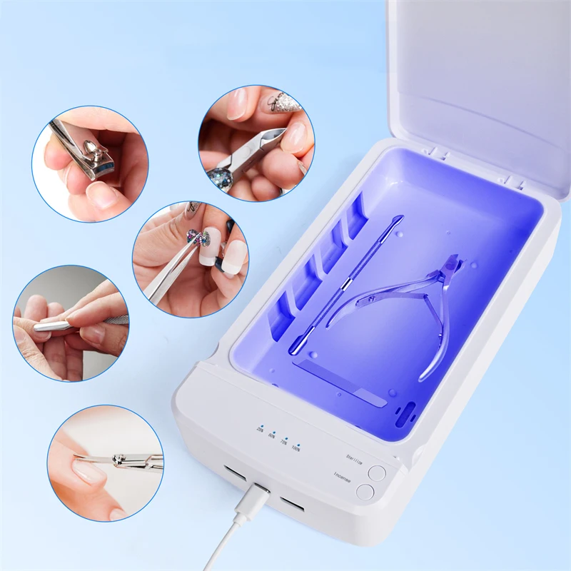 Metal Tool Sterilizer, Professional Nail Art Metal Tool Sterilizer And  Disinfection Box Nail Enhancement Machine European Standard Plug Sterilizer  Box | Fruugo ES