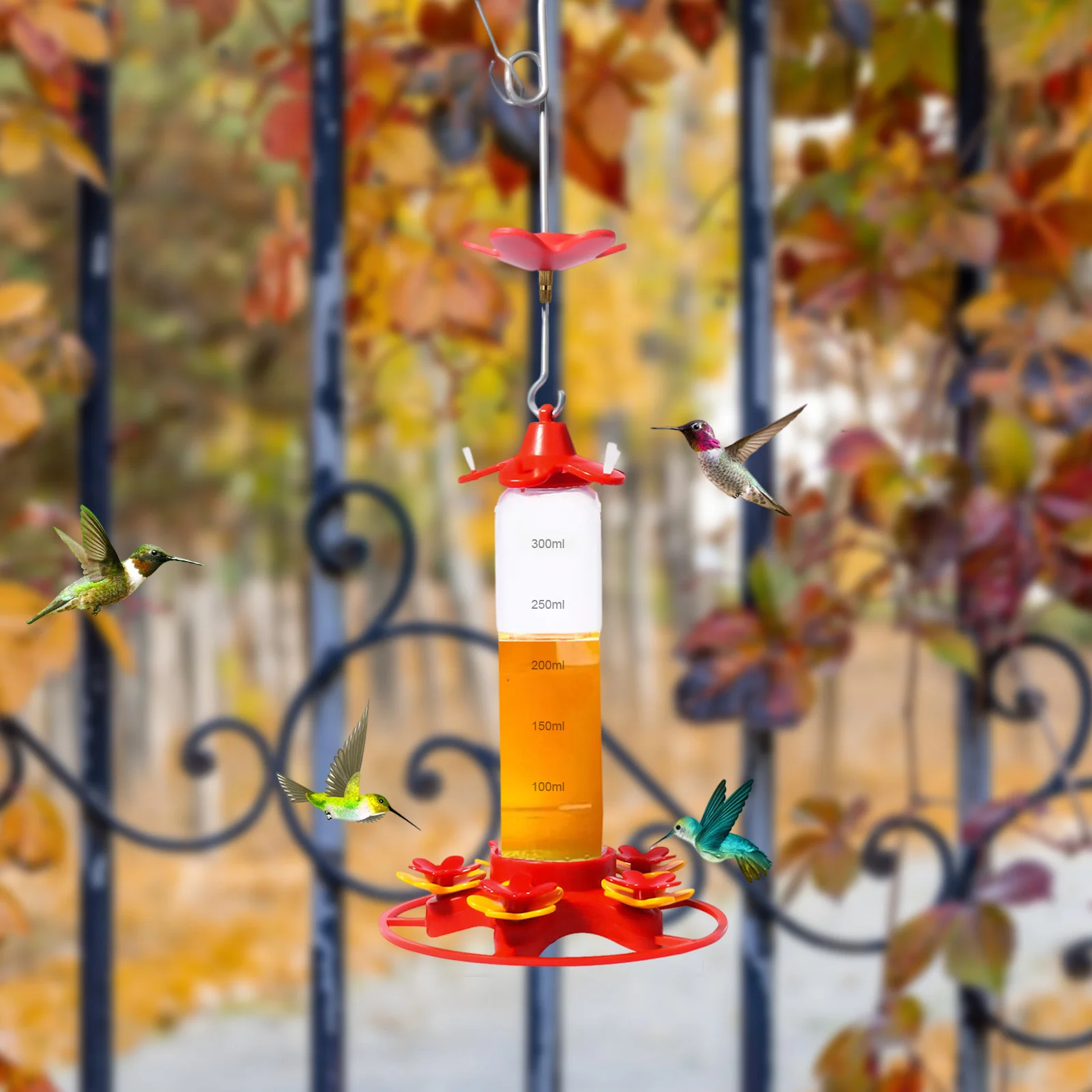 Hummingbird Water Feeder Hanging Honey Water Bird Feeder Anti-ants Leakproof Easy To Clean Outdoor Garden Decoration 2