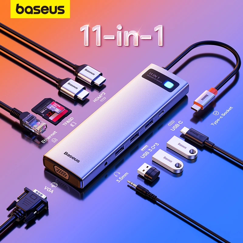 Baseus usb c hub zu hdmiusb 3,0 adapter in 1 usb typ c hub dock für
