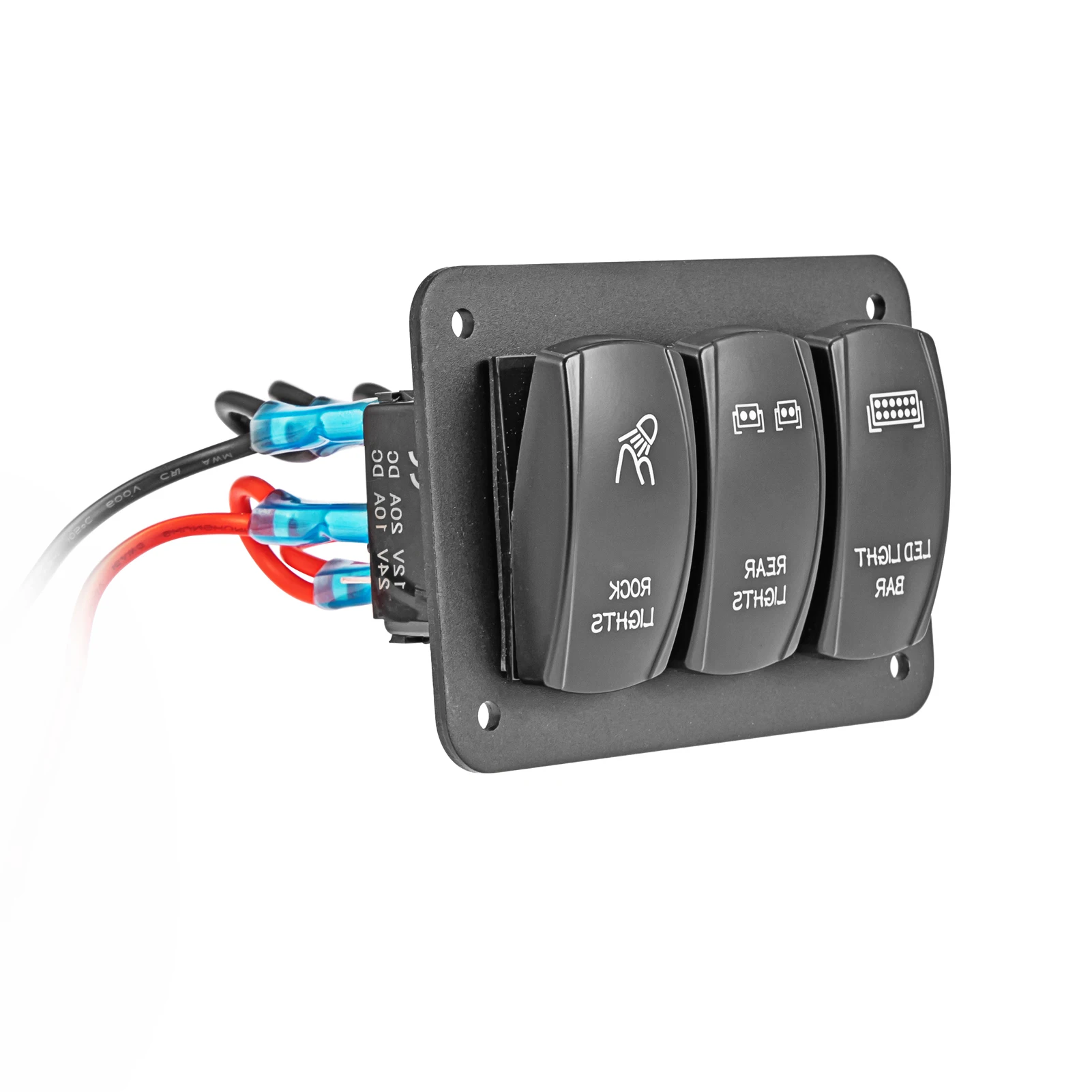 마린 캐러밴 RV 선박 트럭 보트에 대 한 12V 24V 3 갱 LED 해양 보트 방수 로커 스위치 패널 ON-OFF 더블 라이트 스위치