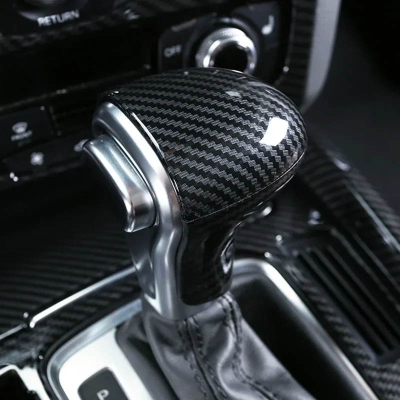 

For Audi A4 A5 A6 A7 S6 S7 Q5 ABS Carbon Fiber Style Car Accessories Gear Cover Trim