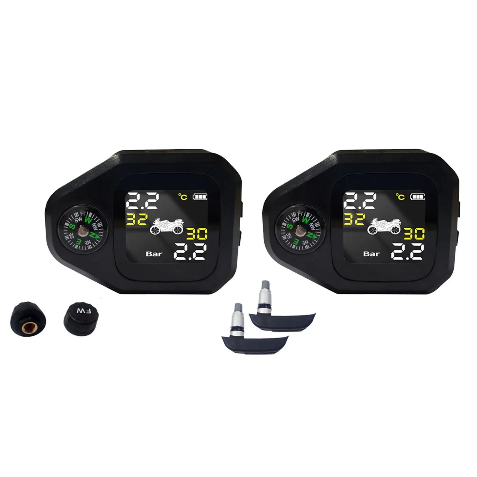 

Умная Система мониторинга давления в шинах TPMS Motor в режиме реального времени, простая установка и настройка для езды на мотоцикле