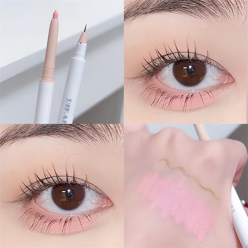 Liquid Eyeliner DIKALU Double Head Sleeping Silkworm Pen Female Highlight Brightening Dual Pearl Matte Eye Makeup Outline Waterproof