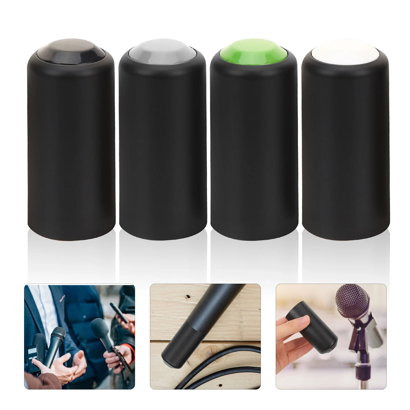 

Microphones Battery Cover Wireless Mic Battery Screw on Cap Compatible for PGX24/SLX24/PG58 microphone battery tail cover