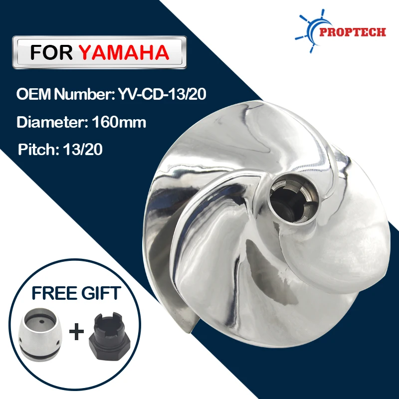Jet Ski Impeller Replaced Solas YV-CD-13/20 160mm 3 Blades For Yamaha GP1800 SVHO FX SVHO FX CRUISER LIMITED