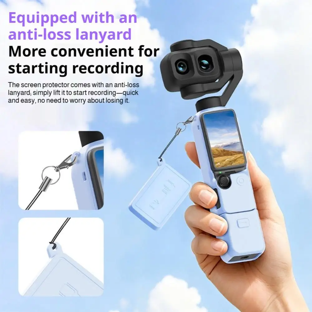 Silicone Protective Kit with Anti-Lost Lanyard for Portable Camera Device