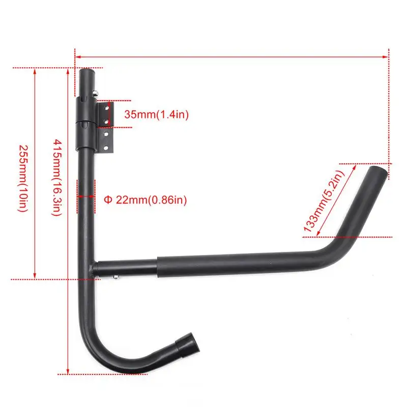 Heavy Duty Kayak Wall Mount Hooks - Garage Storage For Canoes, Ladders, Bikes, Surfboards