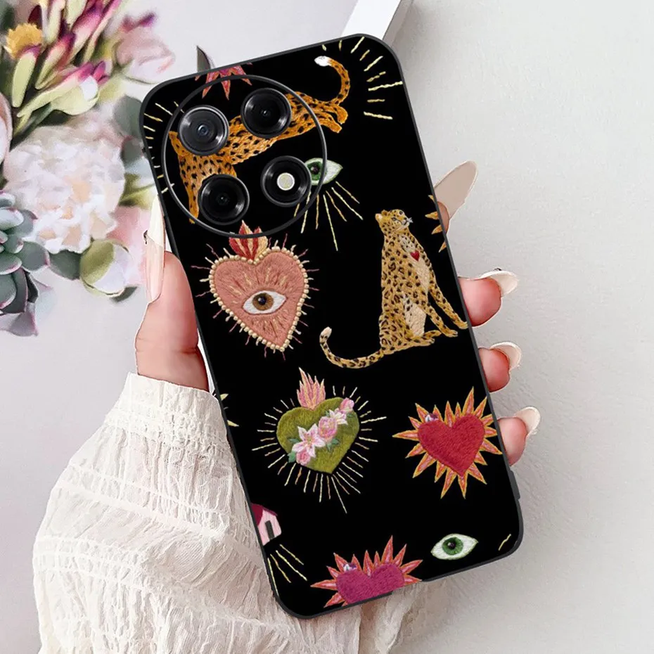 Sleek Black Silicon Soft TPU Phone Case - Modern Design Back Cover