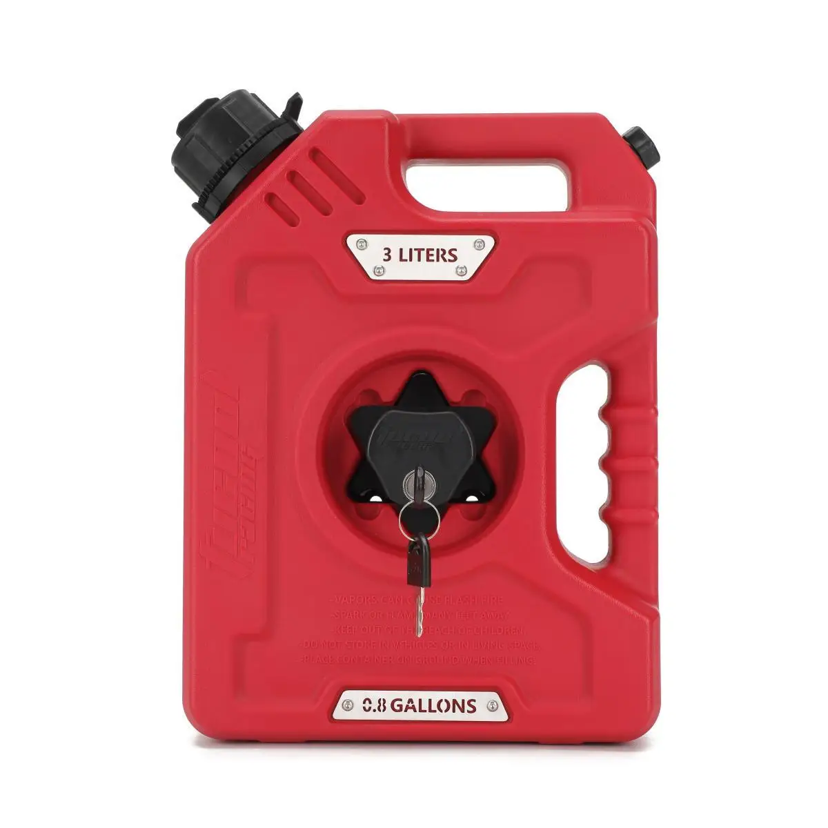 Tucool Racing 0.8 Gallon 3L Gas Tank Fits Most Cars SUVs and Motorcycles Bracket Lock