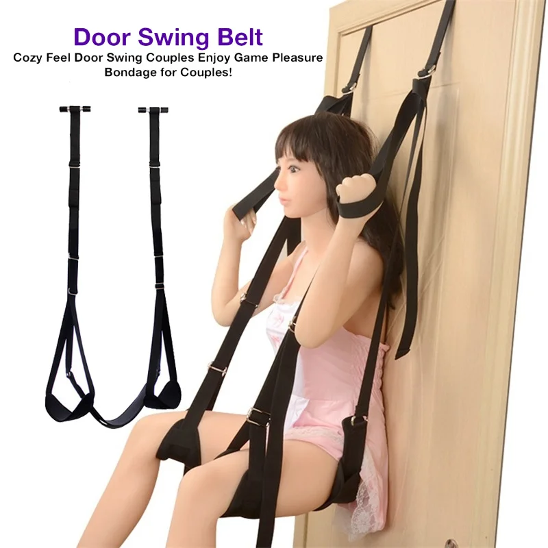 Sex Swing Love Furniture Fetish Bondage Adult Games Seat And Leg Pad Indoor Sex Erotic Hanging Door Swing Toys For Couples