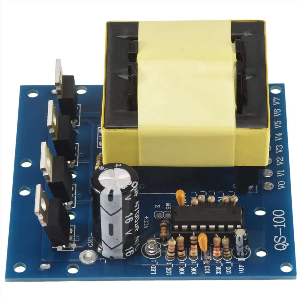 (A23G) DC 12V에서 AC 220V 380V 500W 인버터 부스트 보드 변압기 전원 자동차 컨버터 모듈