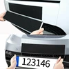 2Pcs/Set Adhesives Licenses Plate Holder Frameless Black Weather-proof Number Plate Holder for Vehicles/Car/SUV Accessories 1