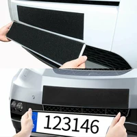 2Pcs/Set Adhesives Licenses Plate Holder Frameless Black Weather-proof Number Plate Holder for Vehicles/Car/SUV Accessories 1