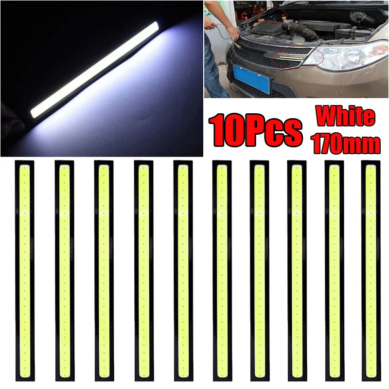 

10pcs/set Car Auto Driving Daytime Running Lamp Fog Light White DC10V-12V Super Bright Car Daytime Running Lights