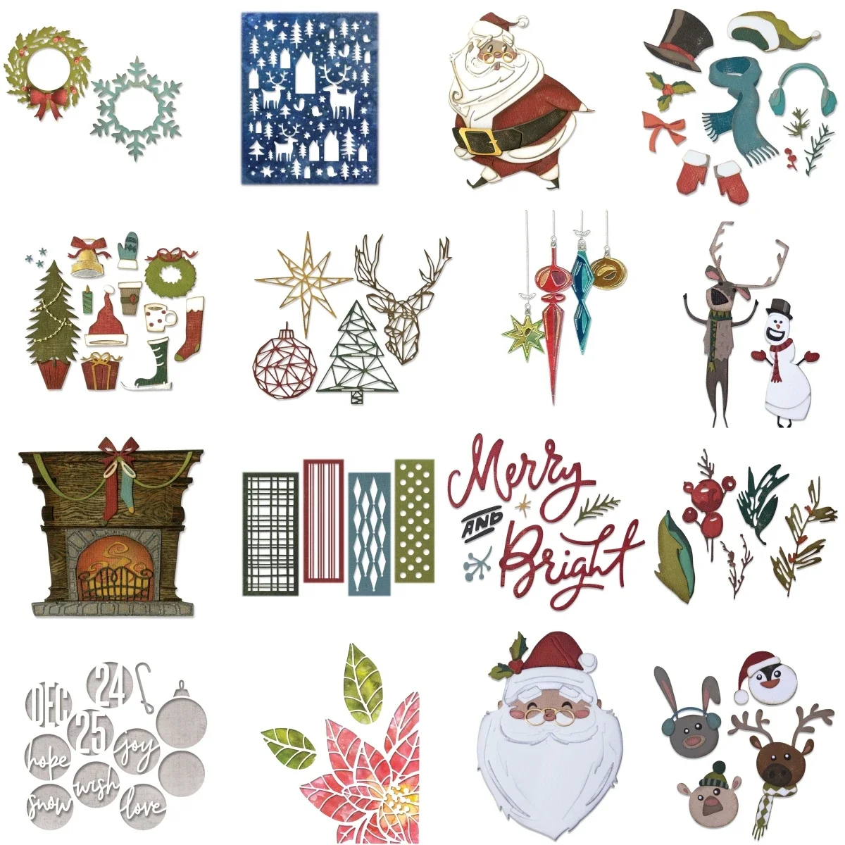 

Christmas Celebrate Joy Metal Cutting Dies For DIY Scrapbooking Photo Album Craft Decorat Paper Template Handcraft Gift Card