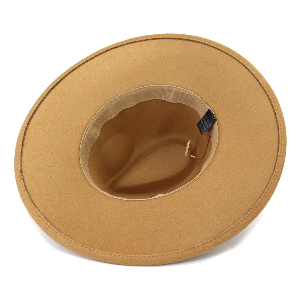 Big brimmed fedora hat fruit green rope accessories fedora hat men's panama large brimmed church