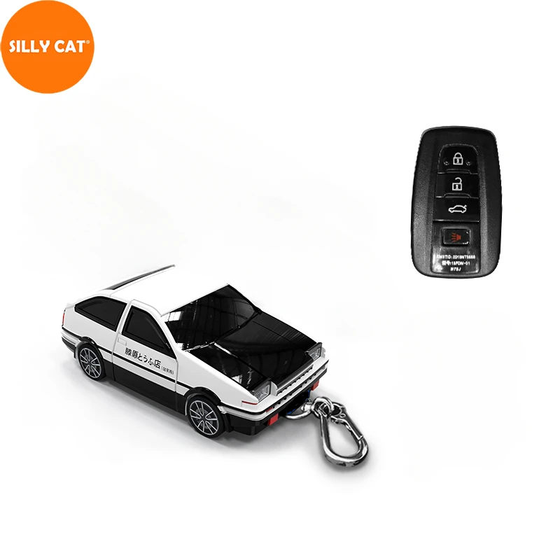 

Car Shape Model Car Key Fob Case Cover Shell Suit For TOYOTA AE86 CAMRY V7 VA7 VH7 CHR COROLLA RAV 4 PRADO AVALON Key Fob Cover