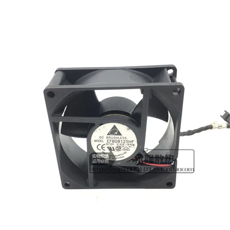 

Оригинальный Delta 80*80*32 мм, 8 см, 12 В, 0,5 А, EFB0812SHF