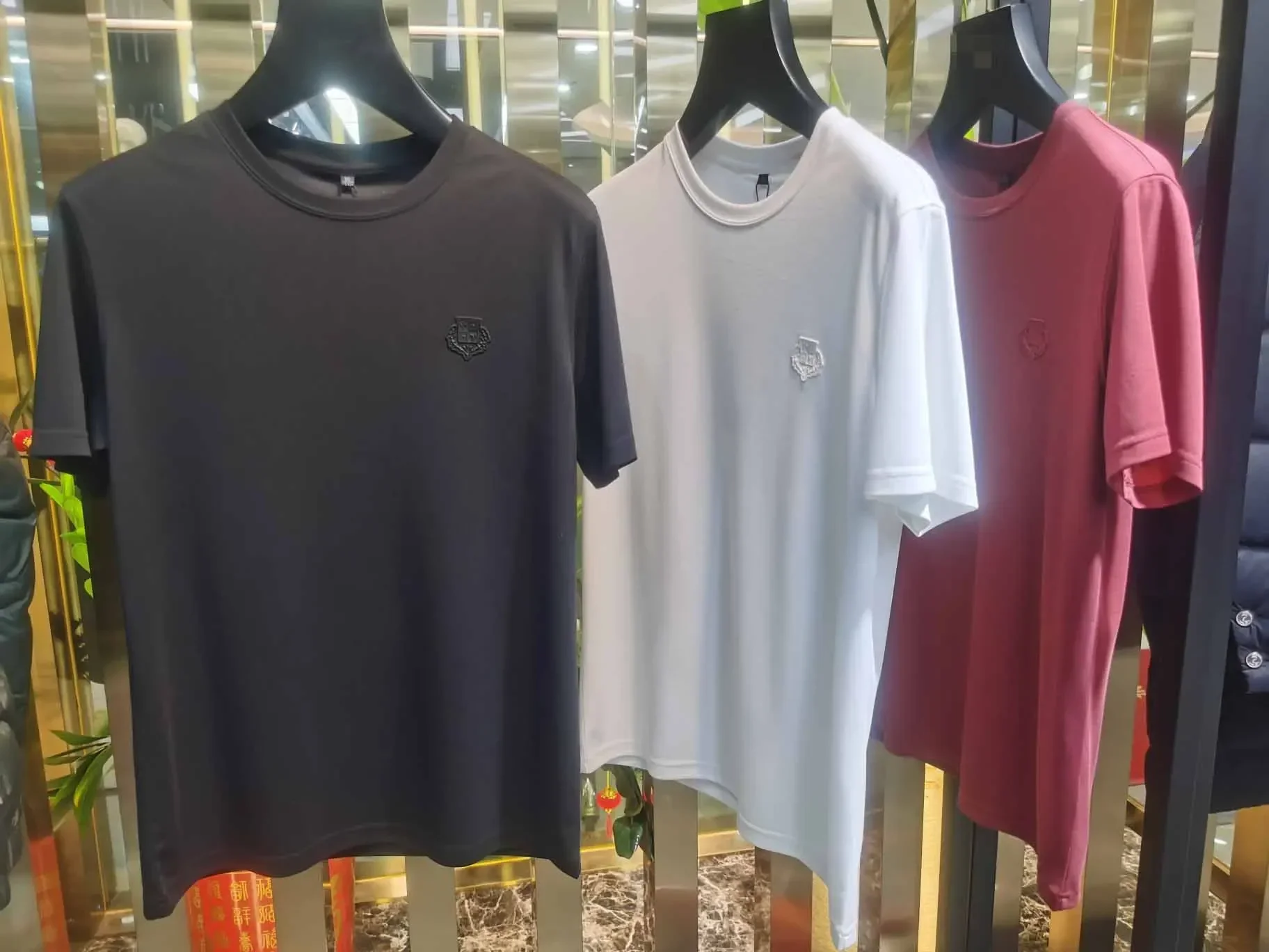 

BILLIONAIRE SIJITONGDA 2024 Spring/Summer Short Sleeve New Fabric: Silk Pearl Cotton Size: M-3XL