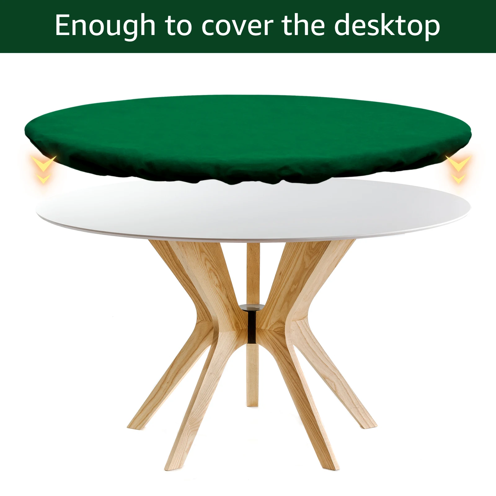 Felt Round Tablecloth Poker Table Cover Game Table Topper