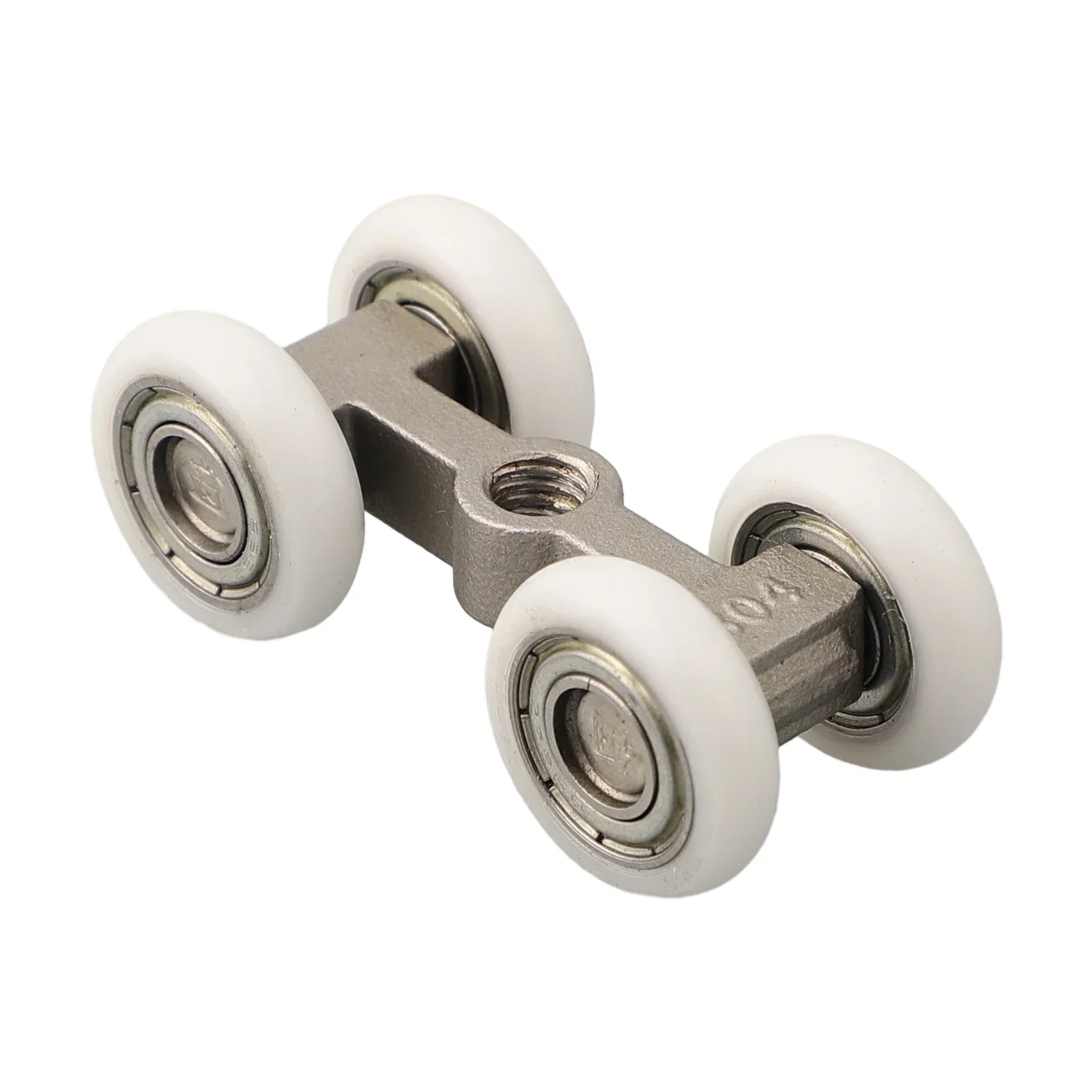 Sliding Door Roller Hardware 4 Wheels Bathroom Sliding Door Hanging Wheels Rail Track Pulley