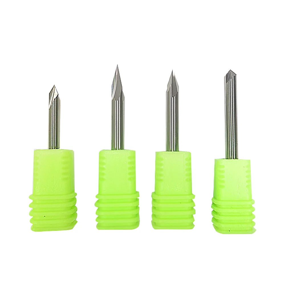 

1pcs 3 Flute CNC Drill Bit for Aluminum 3.175mm 4mm 6mm Shank Chamfer Carbide End Mill Tools V Sharpe Carving Milling Cutter