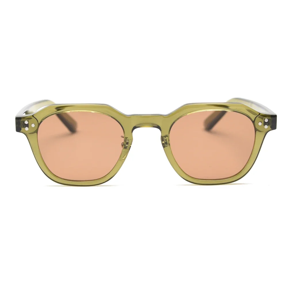 Polarized Sun Glasses for Women Mens TR90 Square Polygon Vintage Sunglasses with Thick Frame Luxury Brand Design Retro Eyewear