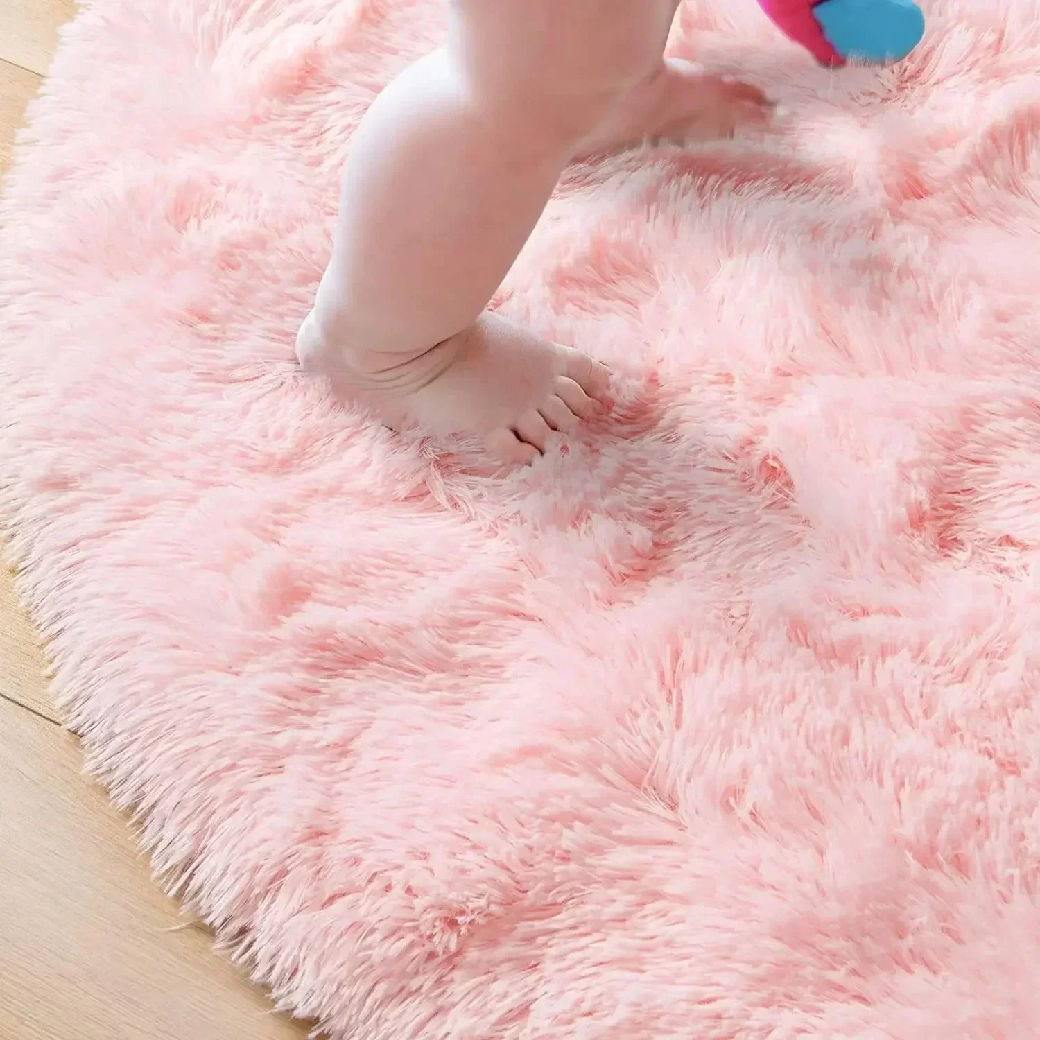 Super Soft Plush Round Rug Mat Fluffy White Carpets For Living Room Home Decor Bedroom Kid Room Decoration Salon Thick Pile Rug 4