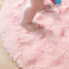 Super Soft Plush Round Rug Mat Fluffy White Carpets For Living Room Home Decor Bedroom Kid Room Decoration Salon Thick Pile Rug 4