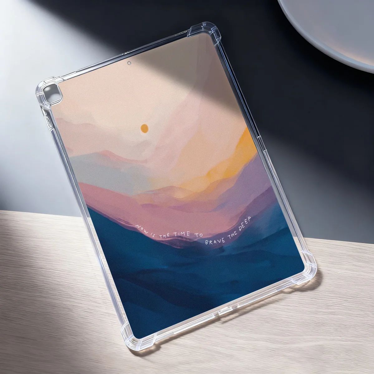 Vibrant Rainbow Tablet Case - Soft Clear Protective Cover