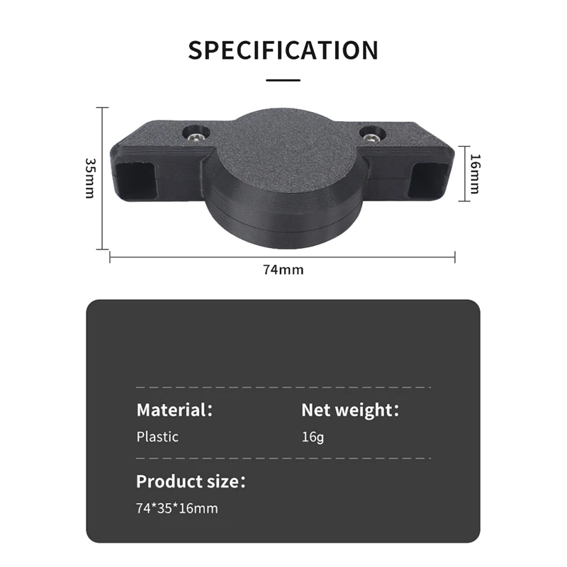 Support Airtag pour DJI Avata 2 - Fixation Anti-Perte Noir