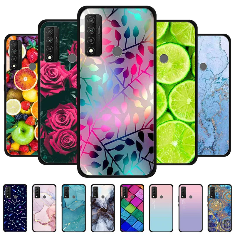 Elegant Marble Black Soft TPU Silicone Phone Case