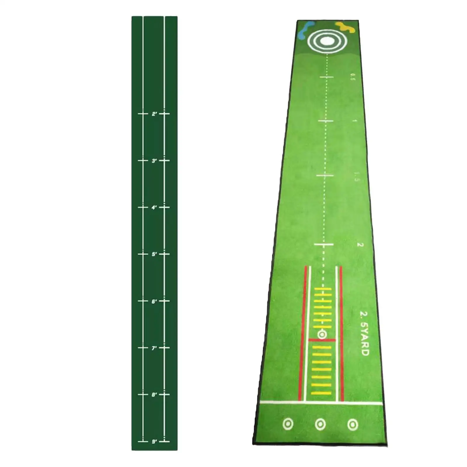 Golf Putting Mat Training Aid Improve Putting Accuracy Foldable Storage Golfing Accessory Golf Practice for Office Backyard